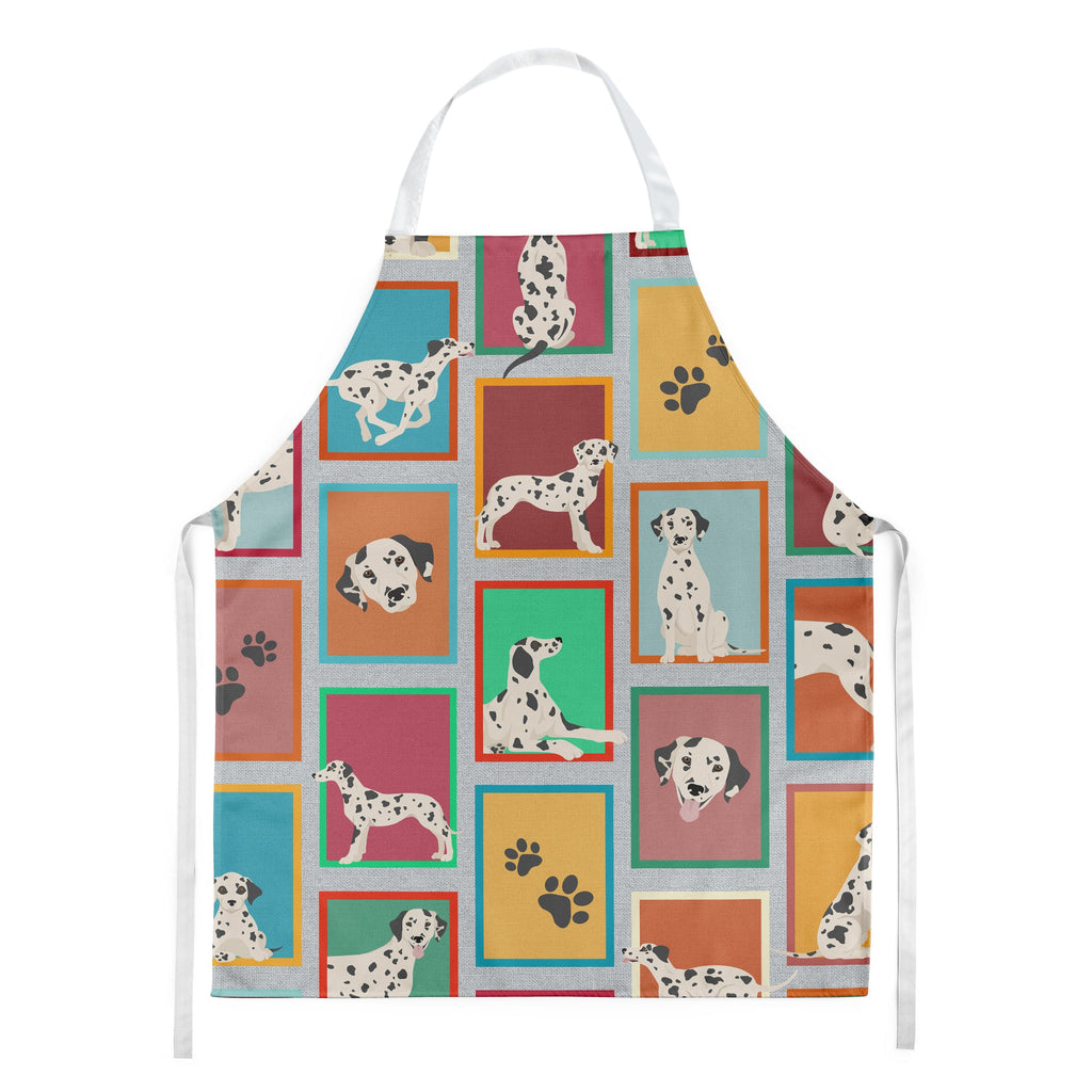 Lots of Dalmatian Apron Cooking Kitchen Server Baking Crafts Gardening for Adult Women Men, Unisex, Large, Multicolor