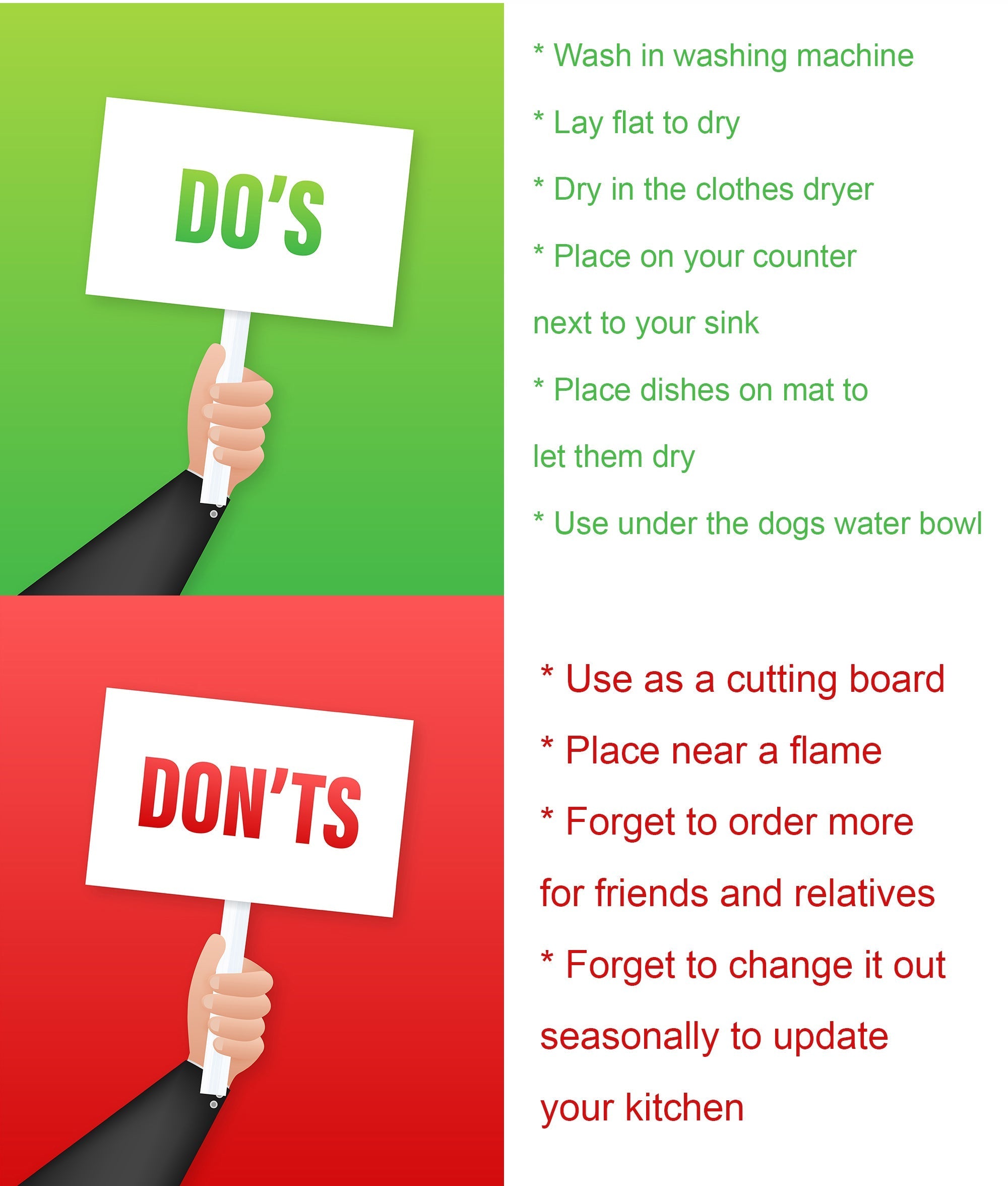 Lots of Dalmatian Dish Drying Mat Absorbent Dish Drying Mat Pad for Kitchen Counter Dish Drainer Mat for Countertop, 14 x 21", Multicolor