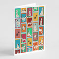 Lots of Dalmatian Greeting Cards Pack of 8 Blank Cards with Envelopes Whimsical A7 Size 5x7