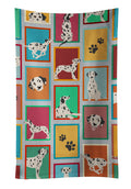 Lots of Dalmatian Kitchen Towel Velour Plush Front and Cotton Loop Back Machine Washable
