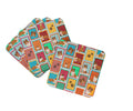 Lots of Sheltie Foam Coasters Set of 4 Cup Coasters for Indoor Outdoor, Tabletop Protection, Anti Slip, Mouse pad Material
