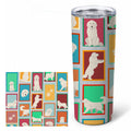 Great Pyrenees 20 oz Skinny Tumbler with Lid and Straw