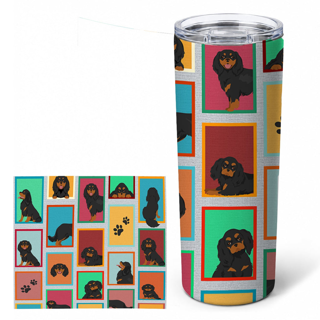 Cavalier King Charles Spaniel 20 oz Skinny Tumbler with Lid and Straw