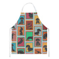Lots of Black and Tan Dachshund Apron Cooking Kitchen Server Baking Crafts Gardening for Adult Women Men, Unisex, Large, Multicolor