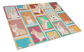 Lots of Fawn Cardigan Corgi Cutting Board Tempered Glass Kitchen Cutting Surface, Heat Resistant Chopping, Non-Slip Feet, Food Prep & Serving