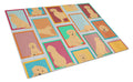 Lots of Golden Retriever Cutting Board Tempered Glass Kitchen Cutting Surface, Heat Resistant Chopping, Non-Slip Feet, Food Prep & Serving
