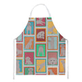 Lots of Grey Labrador Retriever Apron Cooking Kitchen Server Baking Crafts Gardening for Adult Women Men, Unisex, Large, Multicolor