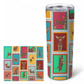 Lots of Chocolate Chihuahua Stainless Steel Skinny Tumbler 20 oz Vacuum Double Walled Reusable Insulated Travel Cup