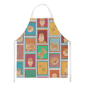 Lots of Orange Pomeranian Apron Cooking Kitchen Server Baking Crafts Gardening for Adult Women Men, Unisex, Large, Multicolor
