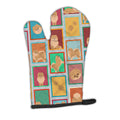 Lots of Orange Pomeranian Oven Mitt Heat Resistant Thick Oven Mitt for Hot Pans and Oven, Kitchen Mitt Protect Hands, Cooking Baking Glove