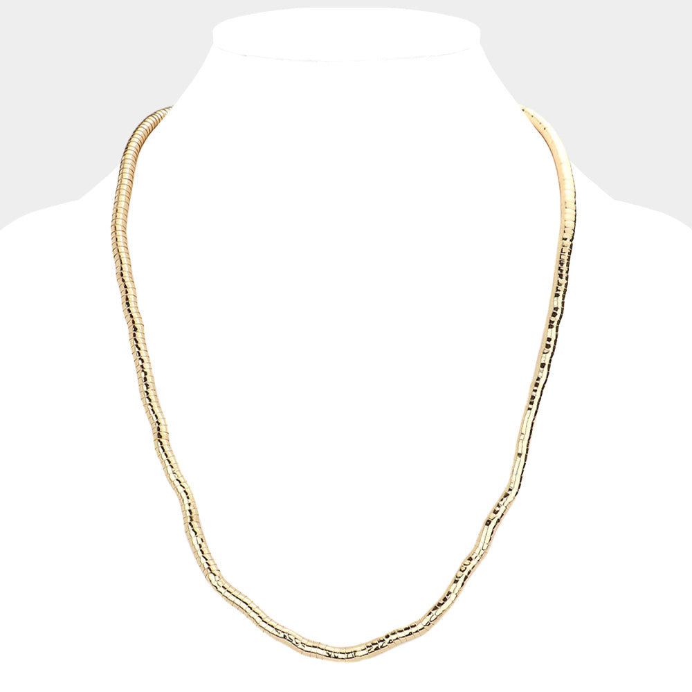 18Inch Gooseneck Metal Necklace