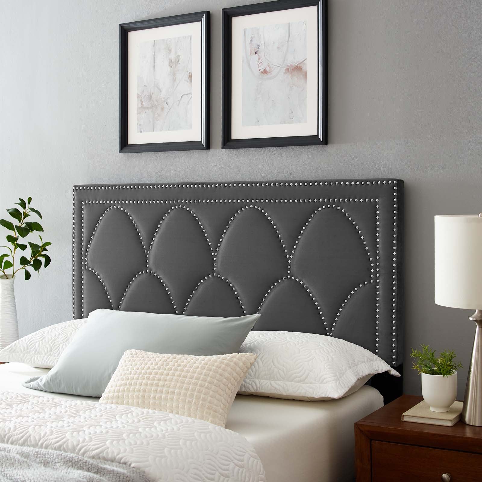 Greta Performance Velvet Twin Headboard by Modway