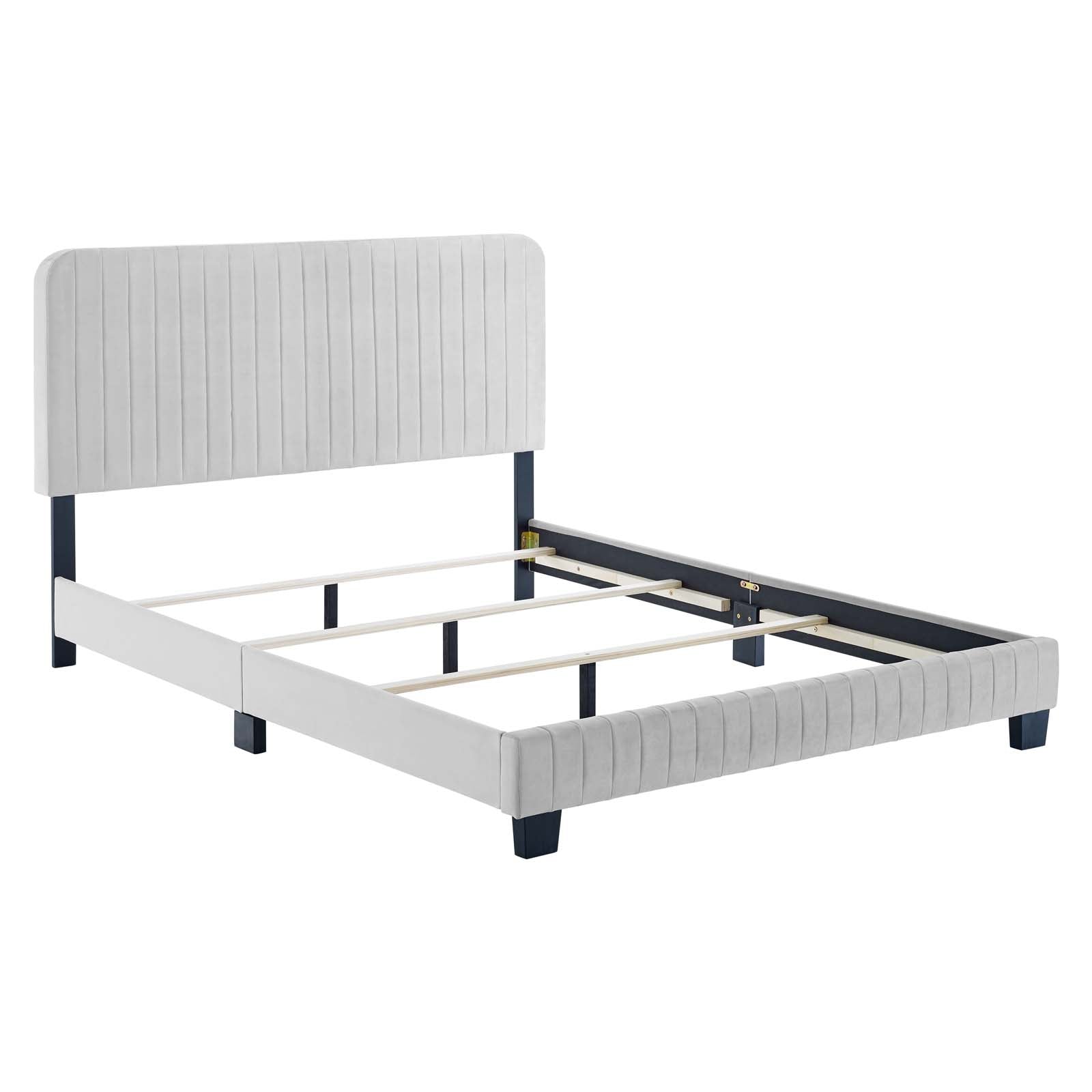 Celine Channel Tufted Performance Velvet King Bed by Modway