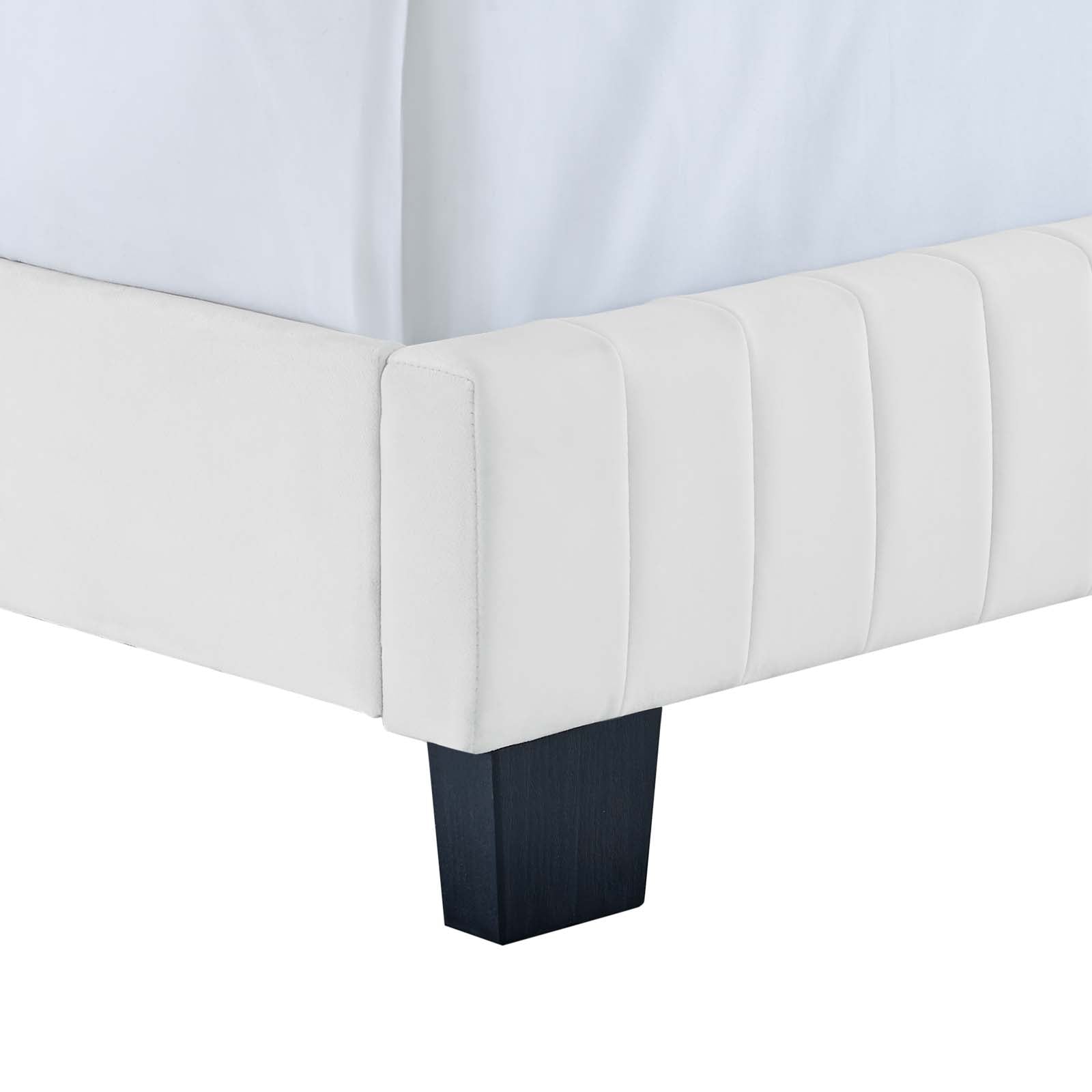 Celine Channel Tufted Performance Velvet Queen Bed by Modway