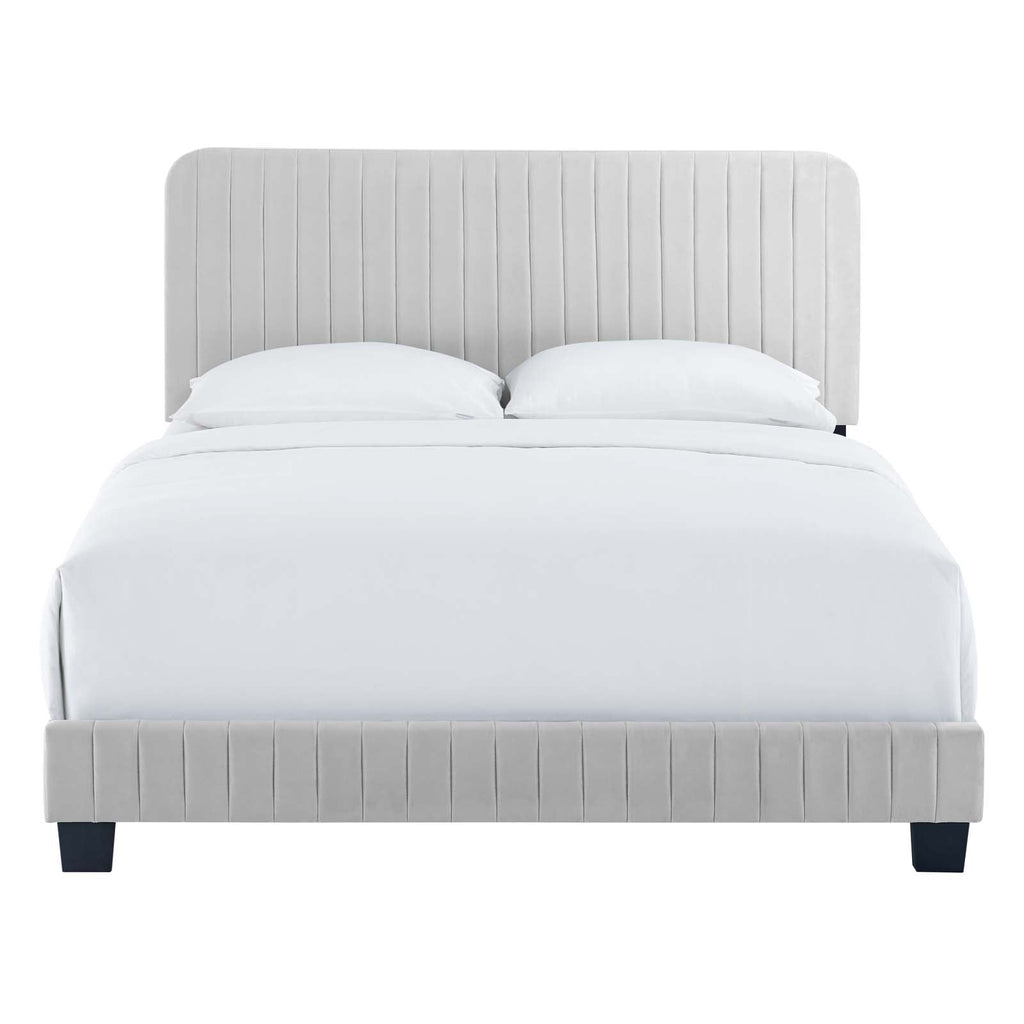 Celine Channel Tufted Performance Velvet Full Bed by Modway