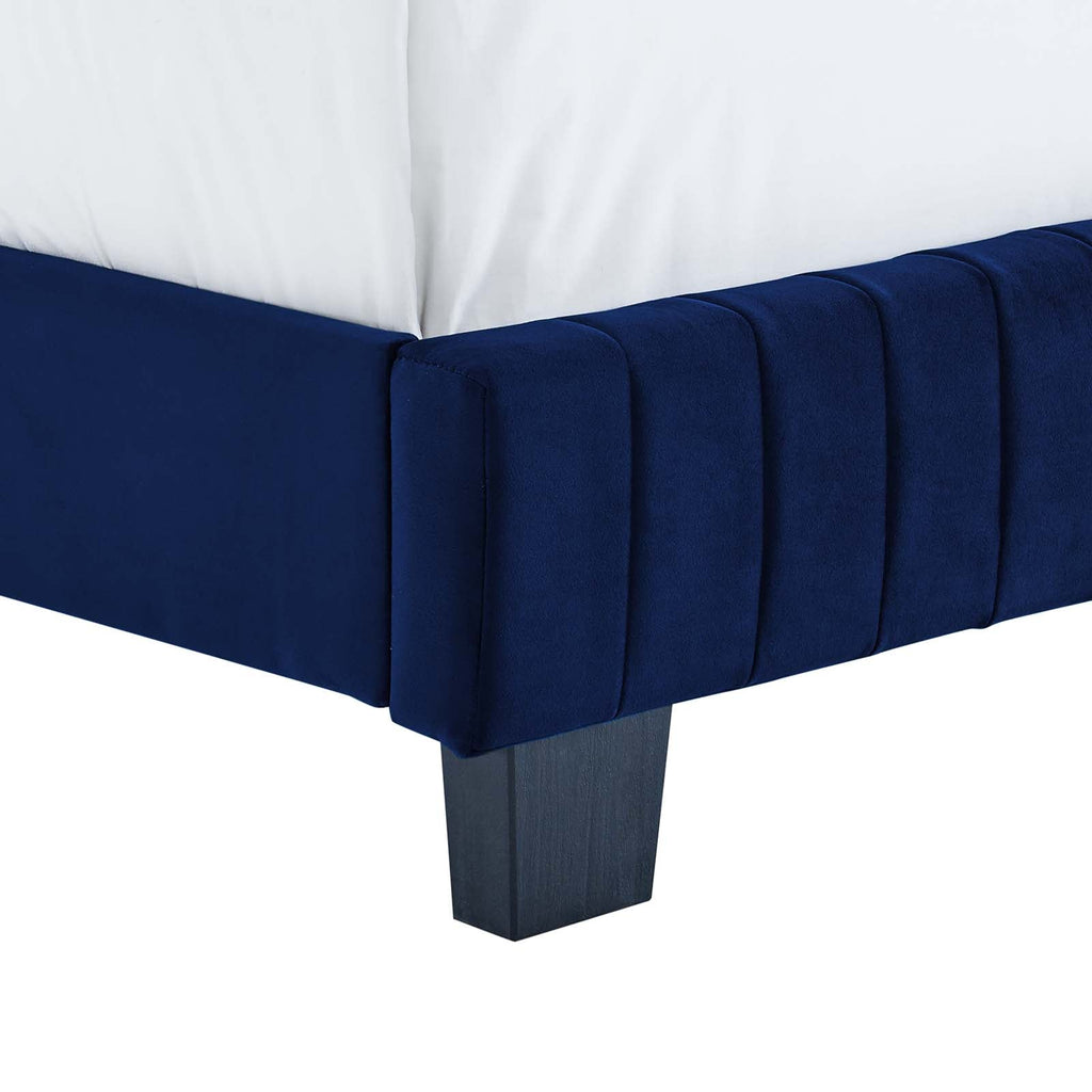 Celine Channel Tufted Performance Velvet Full Bed by Modway
