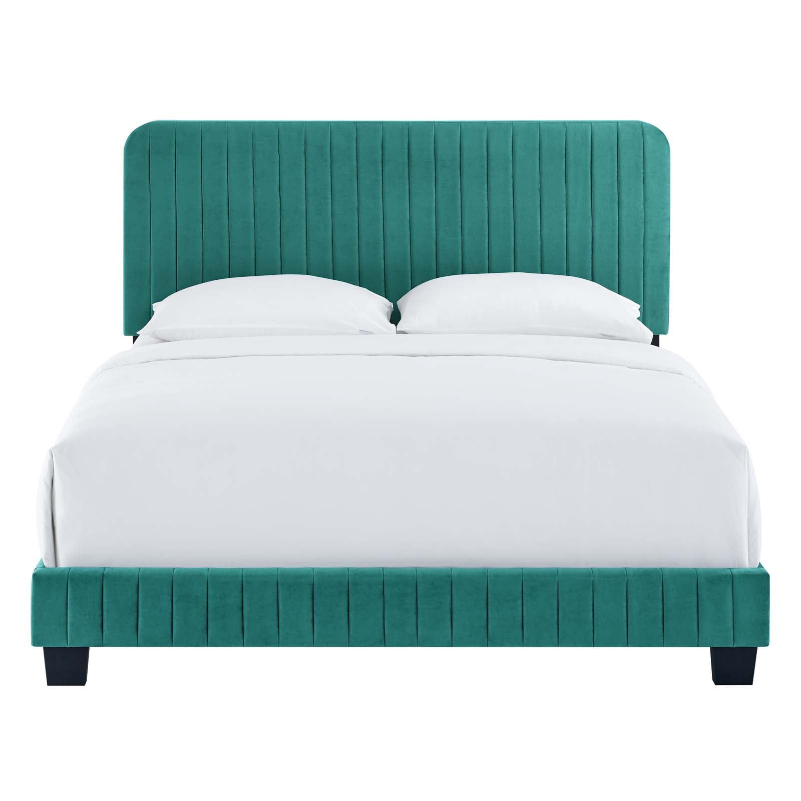Celine Channel Tufted Performance Velvet Full Bed by Modway