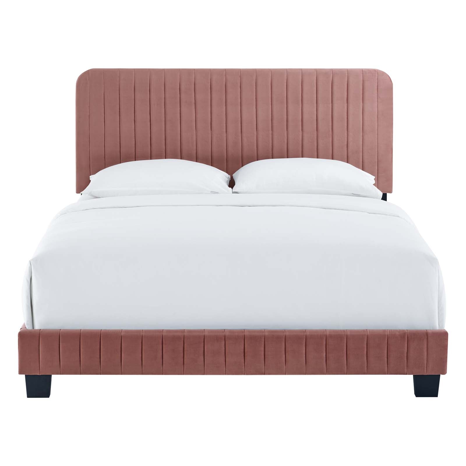 Celine Channel Tufted Performance Velvet Twin Bed by Modway