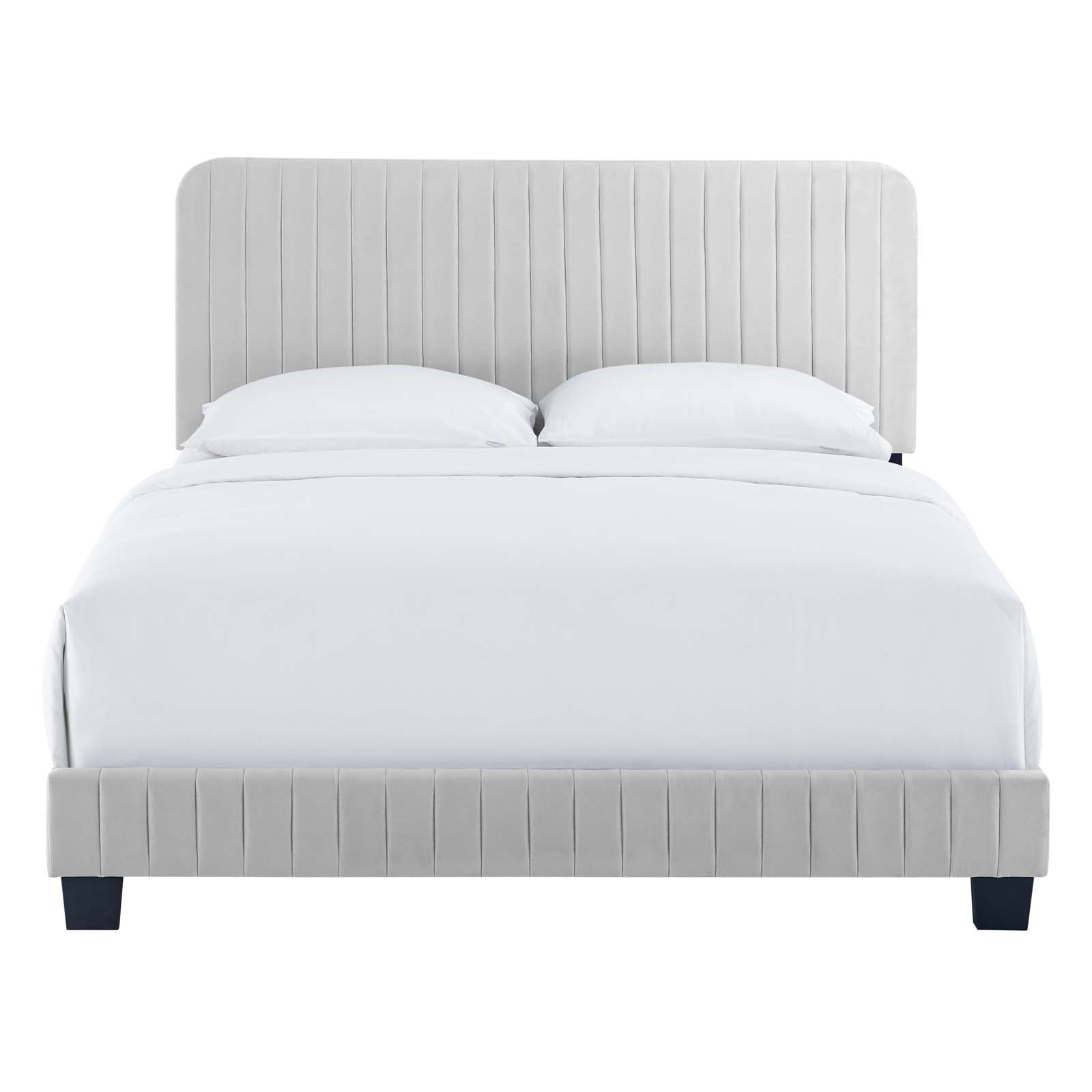 Celine Channel Tufted Performance Velvet Twin Bed by Modway
