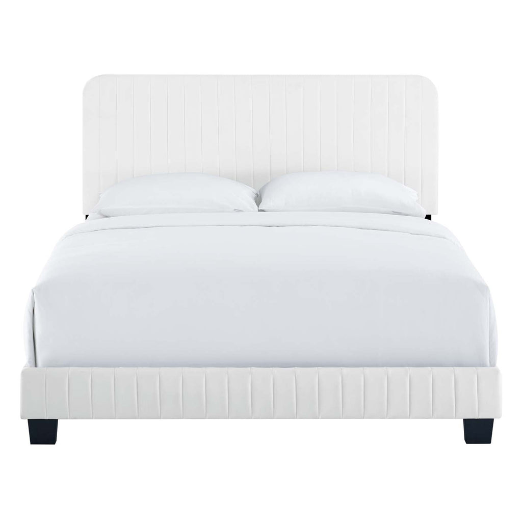 Celine Channel Tufted Performance Velvet Full Platform Bed by Modway