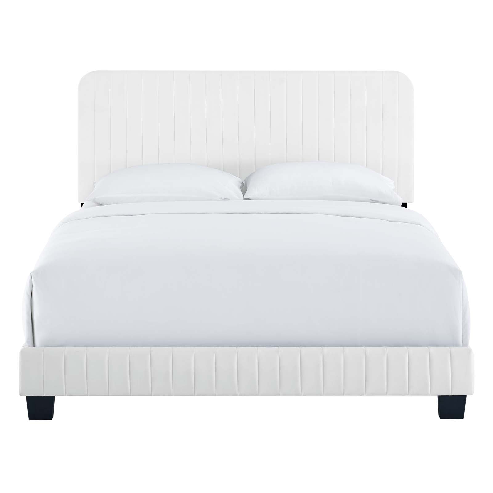 Celine Channel Tufted Performance Velvet Full Platform Bed by Modway