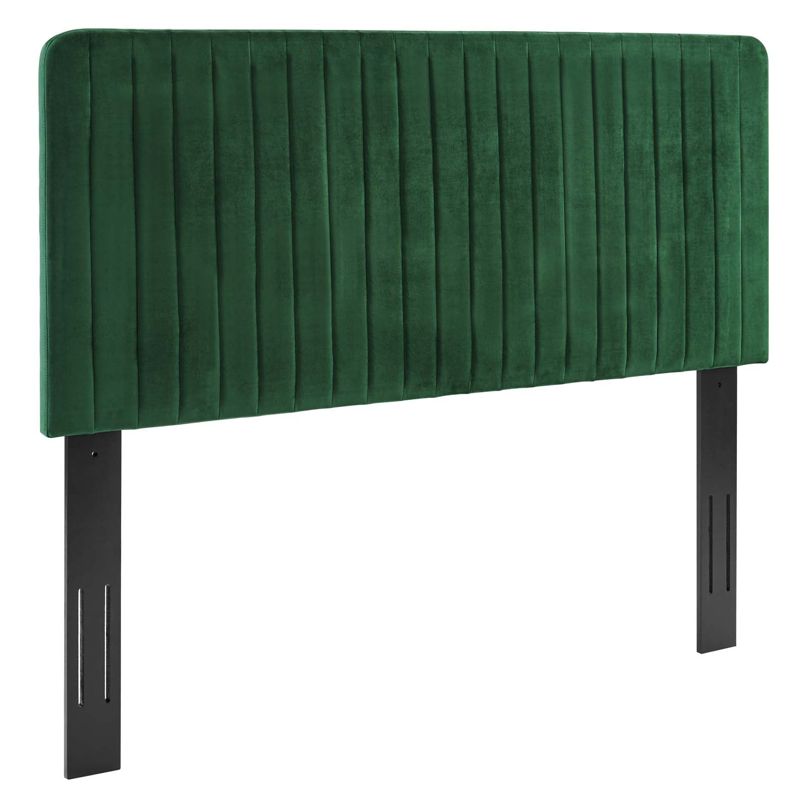 Milenna Channel Tufted Performance Velvet Twin Headboard by Modway