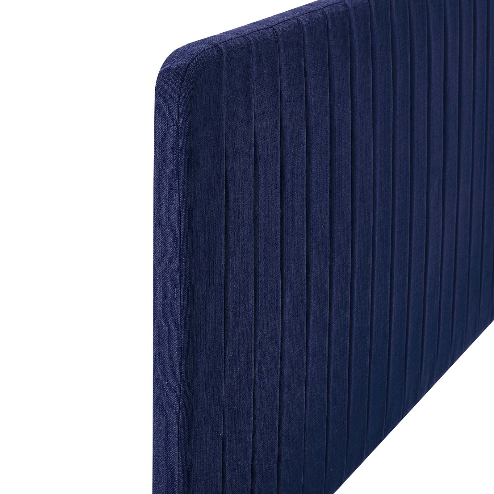 Milenna Channel Tufted Upholstered Fabric Twin Headboard by Modway
