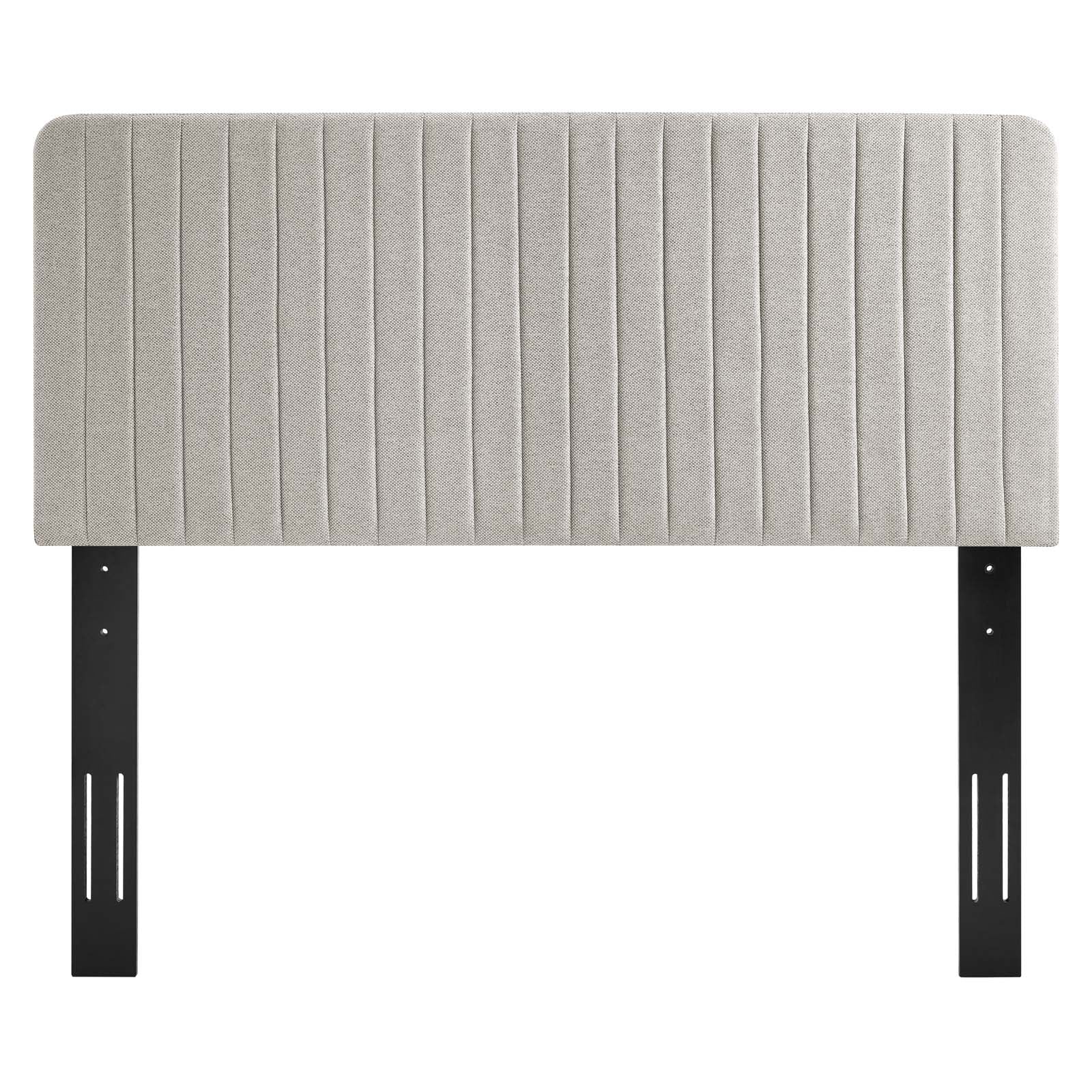 Milenna Channel Tufted Upholstered Fabric Full/Queen Headboard by Modway