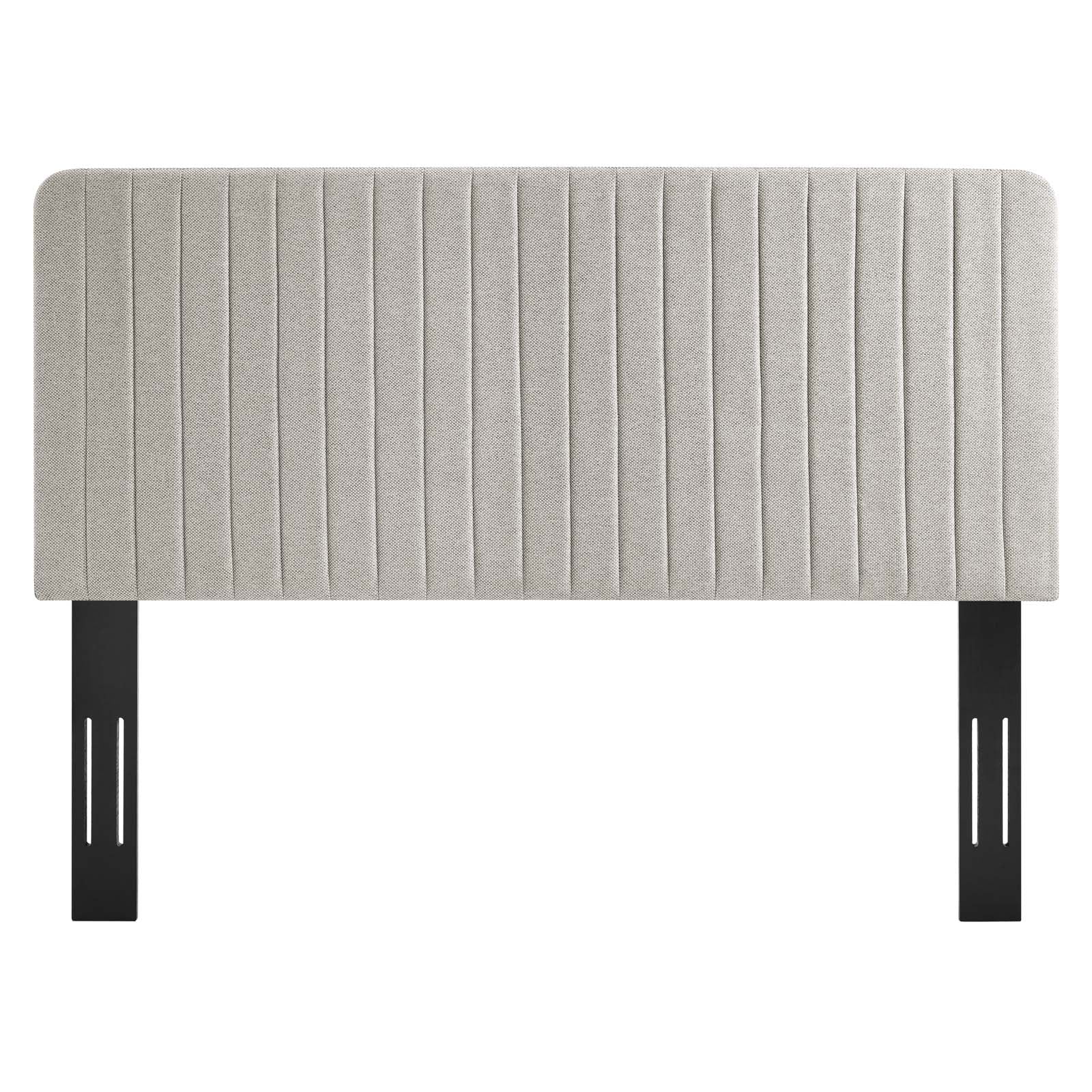 Milenna Channel Tufted Upholstered Fabric Full/Queen Headboard by Modway