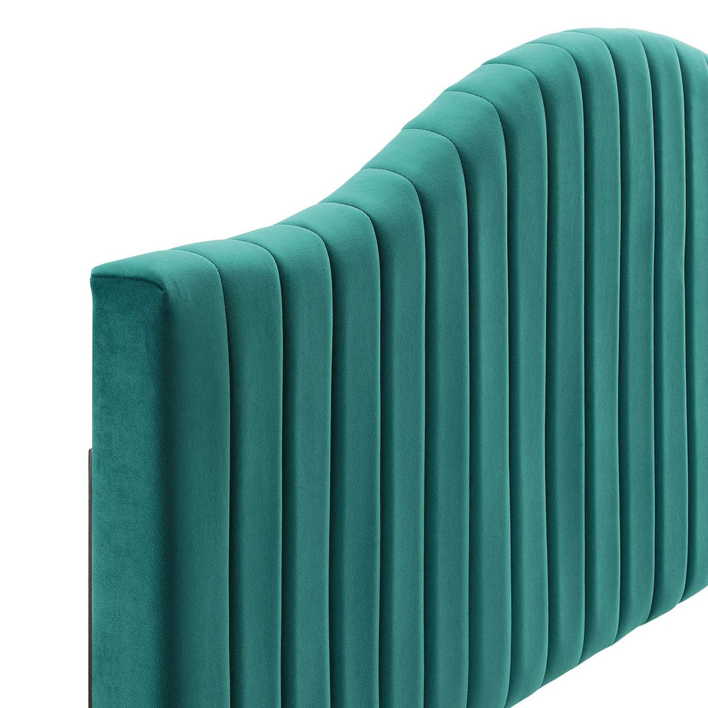 Brielle Channel Tufted Performance Velvet King/California King Headboard by Modway