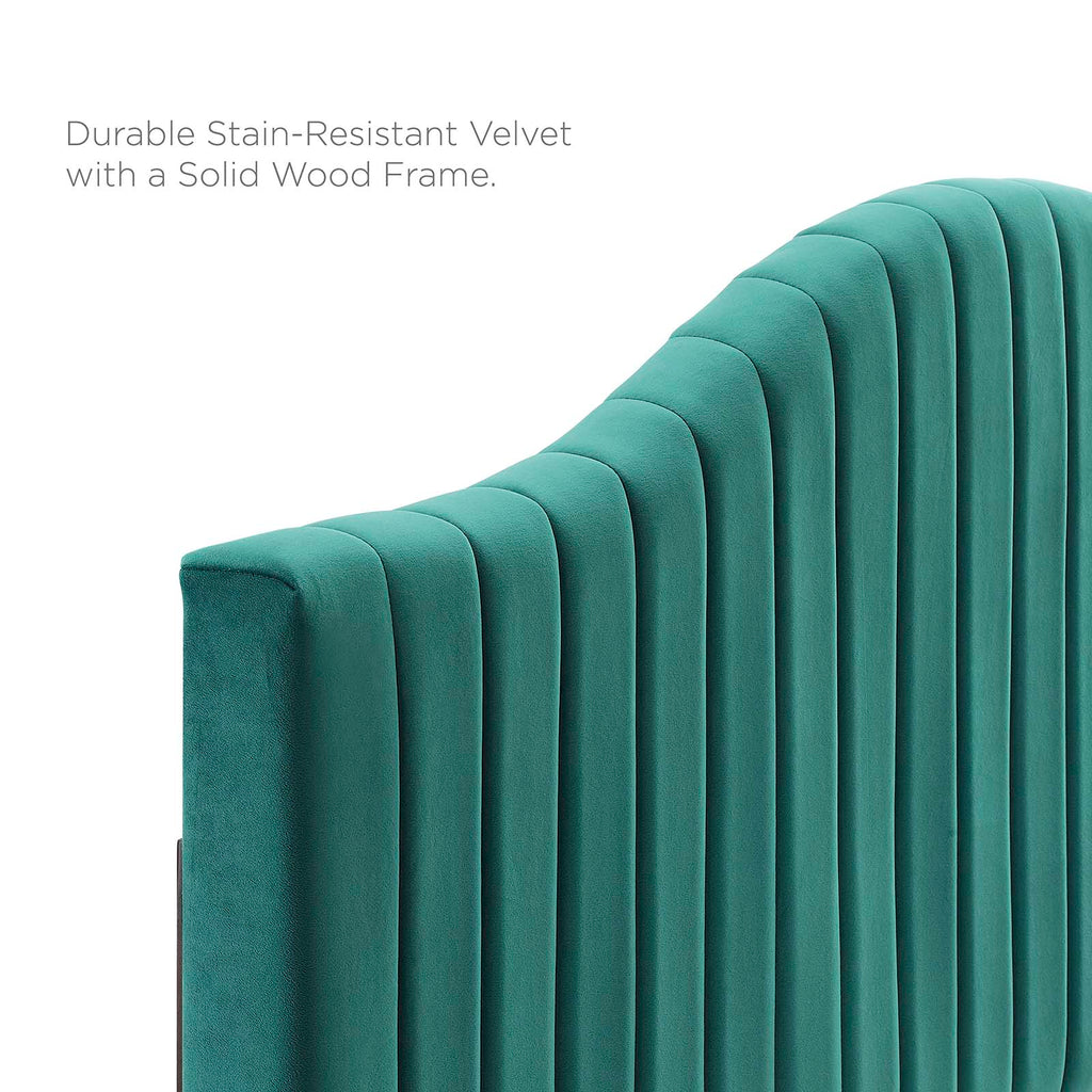 Brielle Channel Tufted Performance Velvet King/California King Headboard by Modway