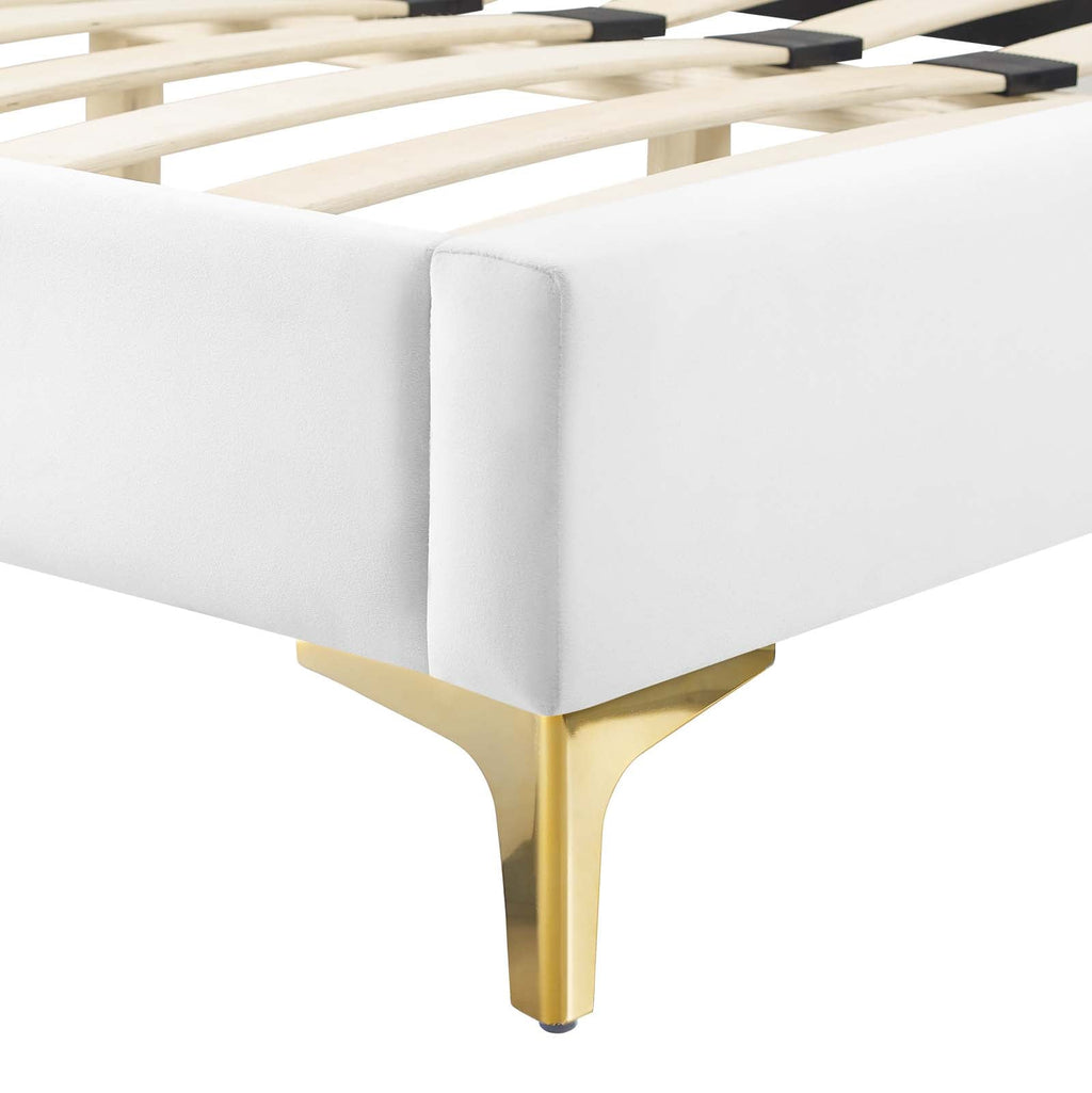 Peyton Performance Velvet Queen Platform Bed by Modway