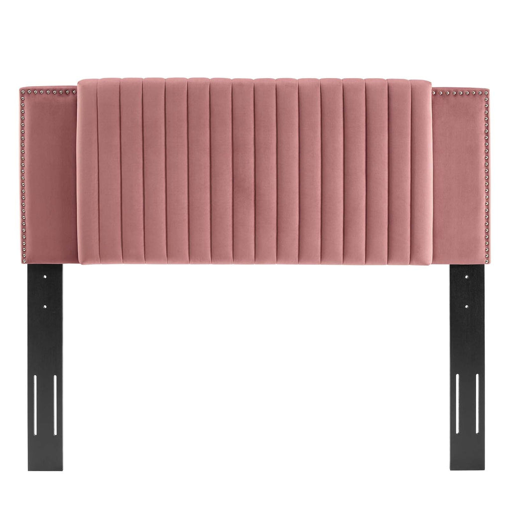 Felicity Channel Tufted Performance Velvet Twin Headboard by Modway