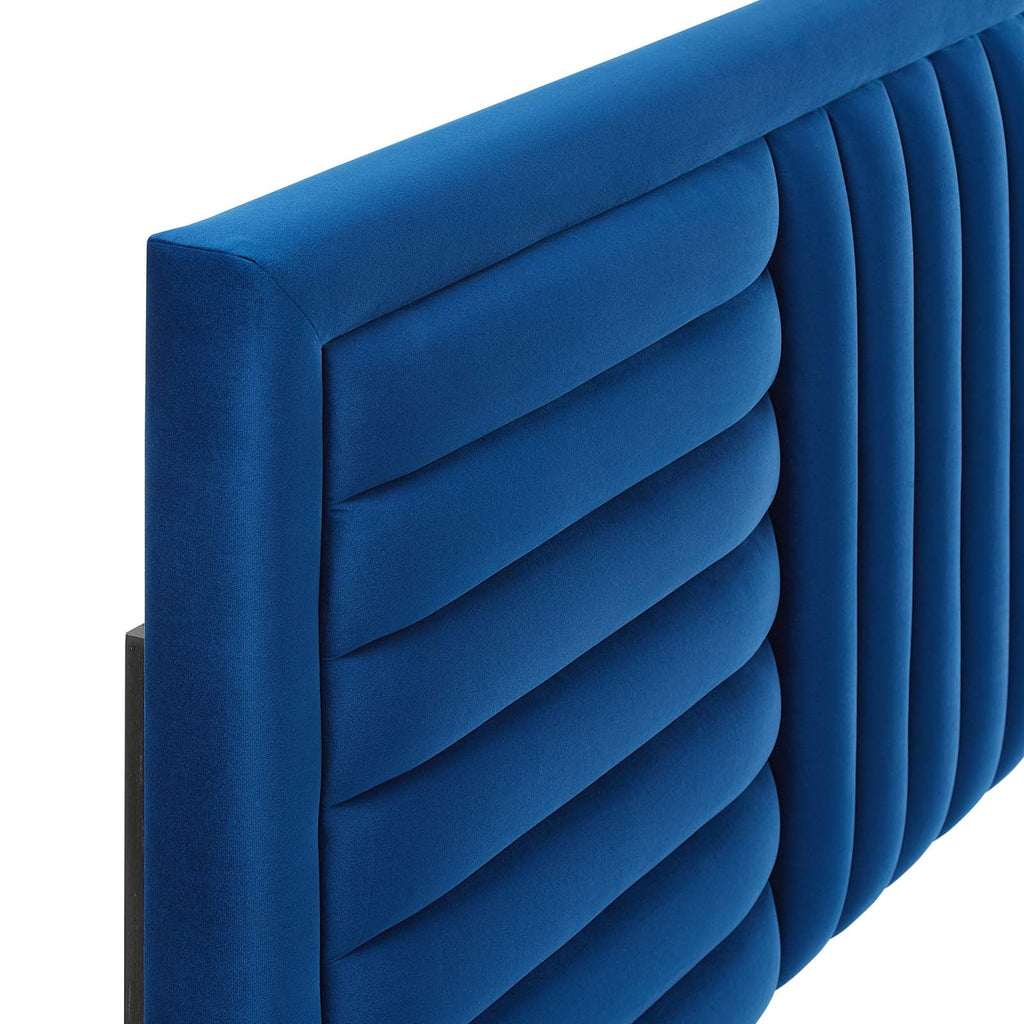 Believe Channel Tufted Performance Velvet Full/Queen Headboard by Modway