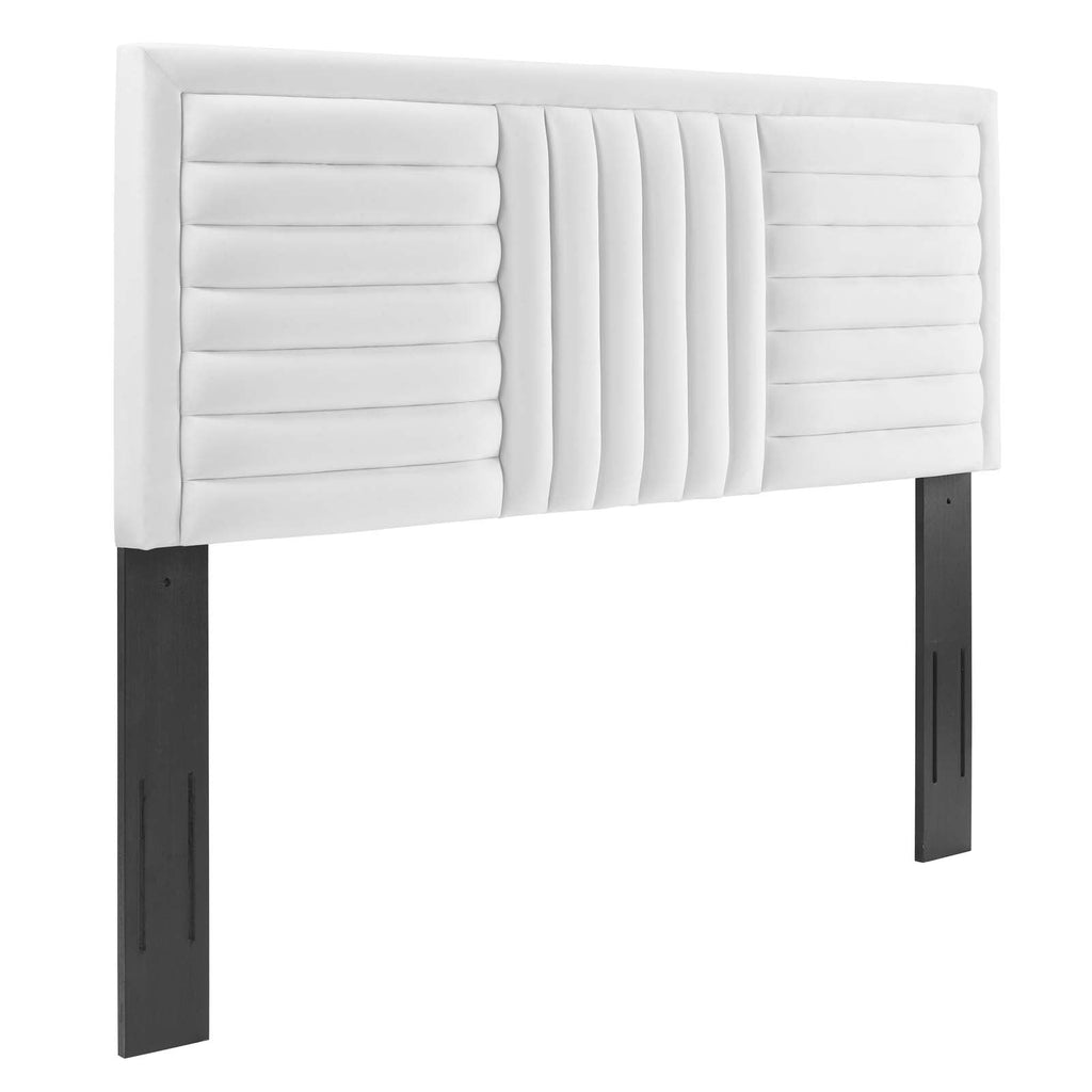 Believe Channel Tufted Performance Velvet Full/Queen Headboard by Modway