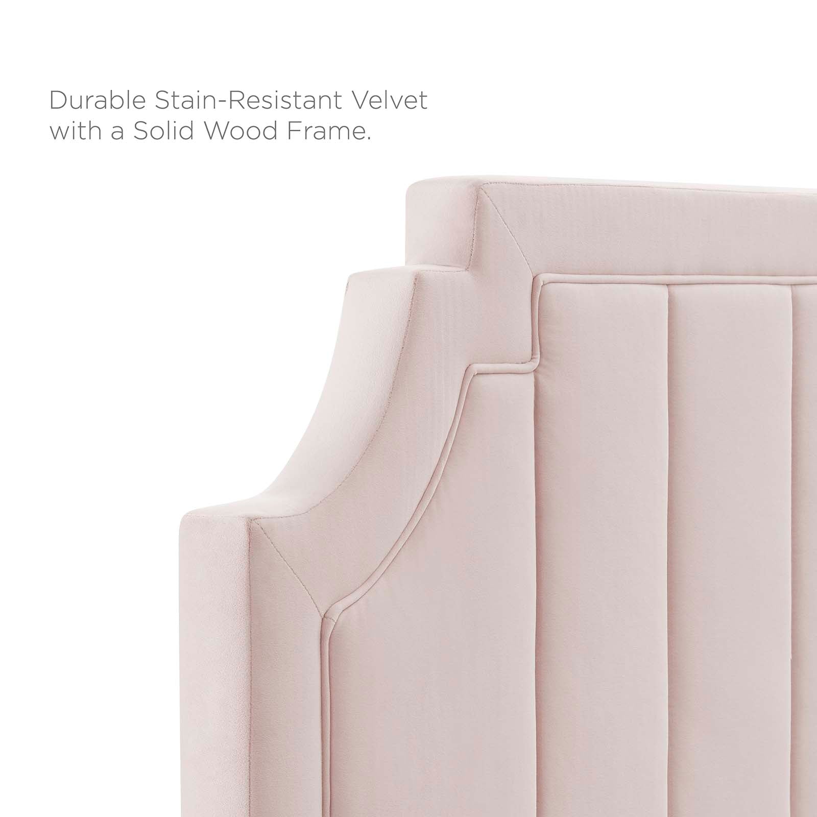 Sienna Performance Velvet Queen Platform Bed by Modway