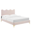 Current Performance Velvet Twin Platform Bed by Modway