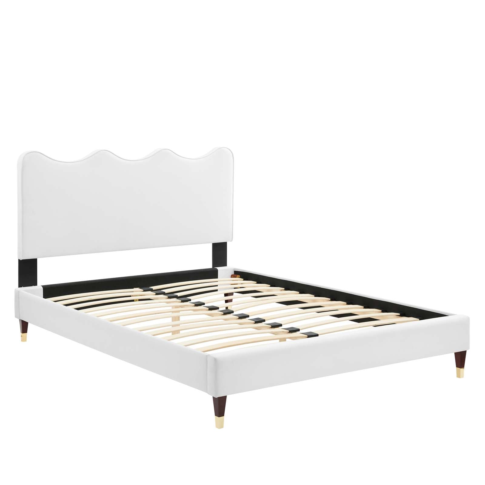 Current Performance Velvet Twin Platform Bed by Modway