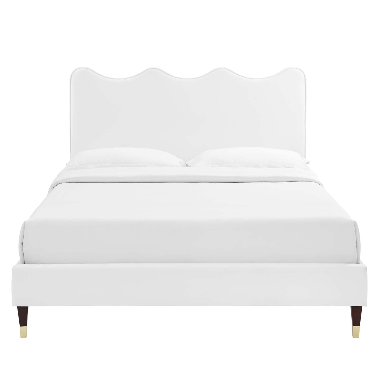 Current Performance Velvet Twin Platform Bed by Modway