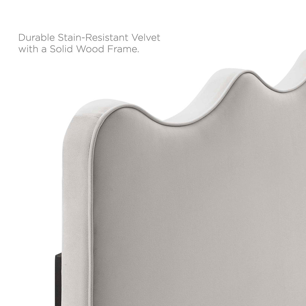 Current Performance Velvet Full Platform Bed by Modway