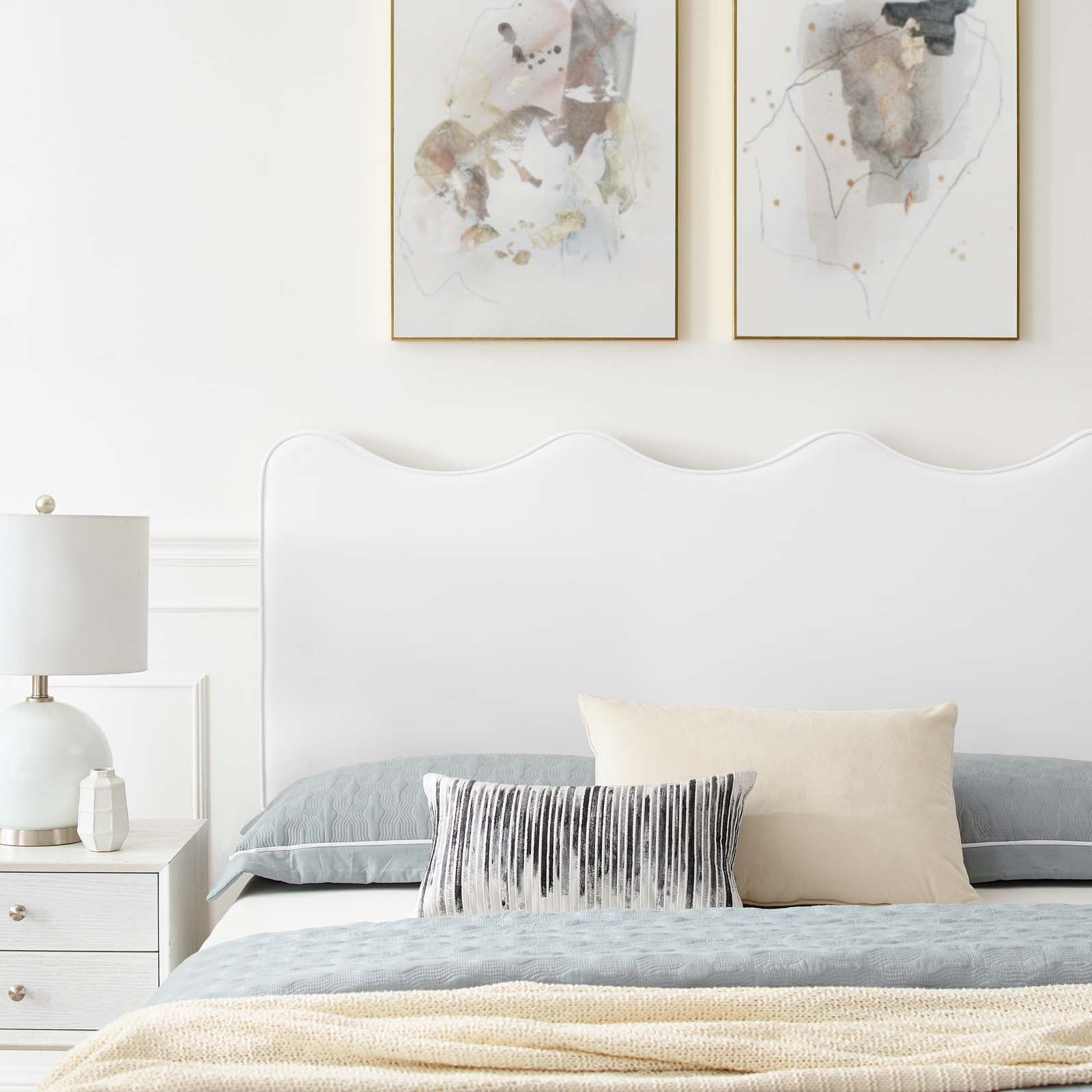 Current Performance Velvet Full Platform Bed by Modway