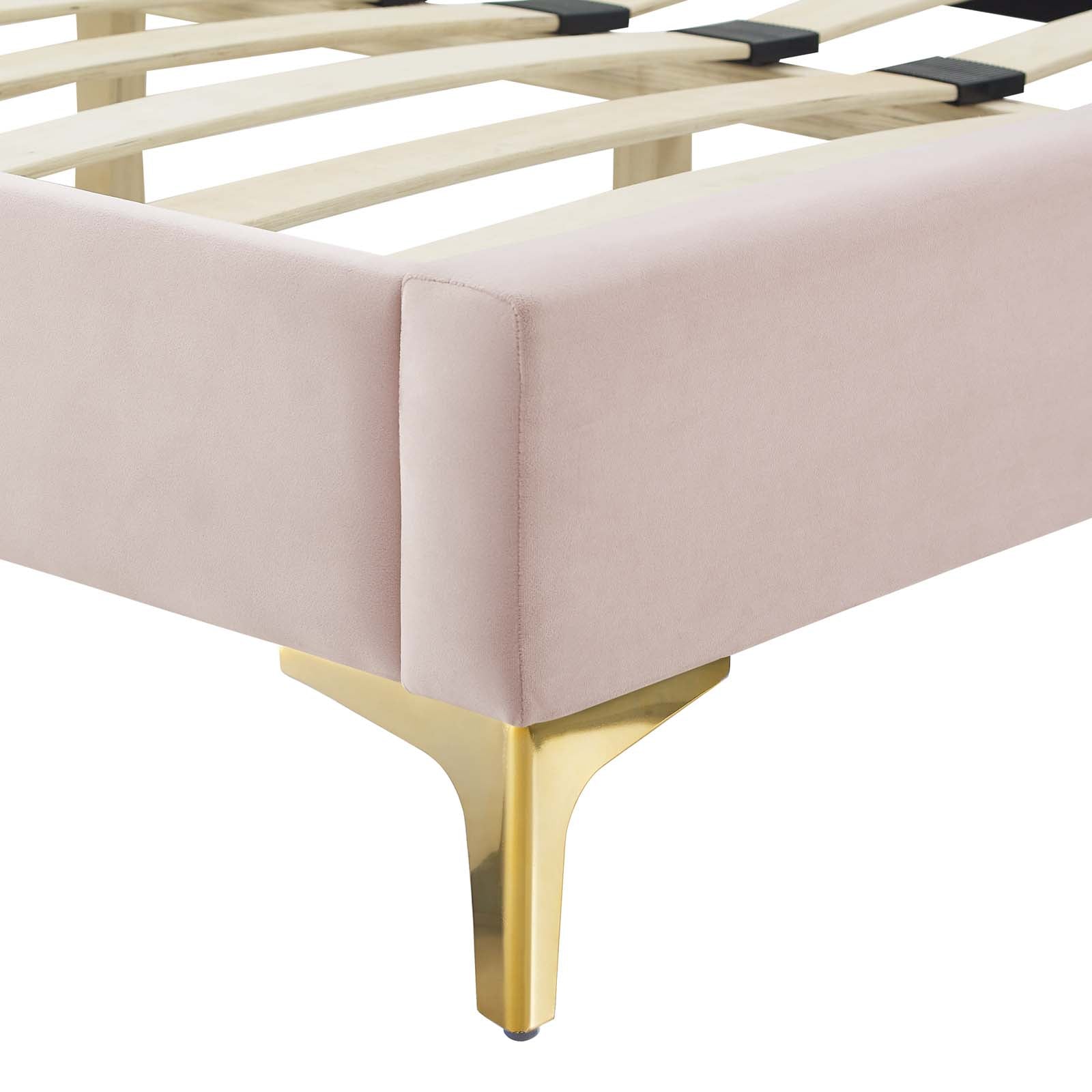 Current Performance Velvet Queen Platform Bed by Modway