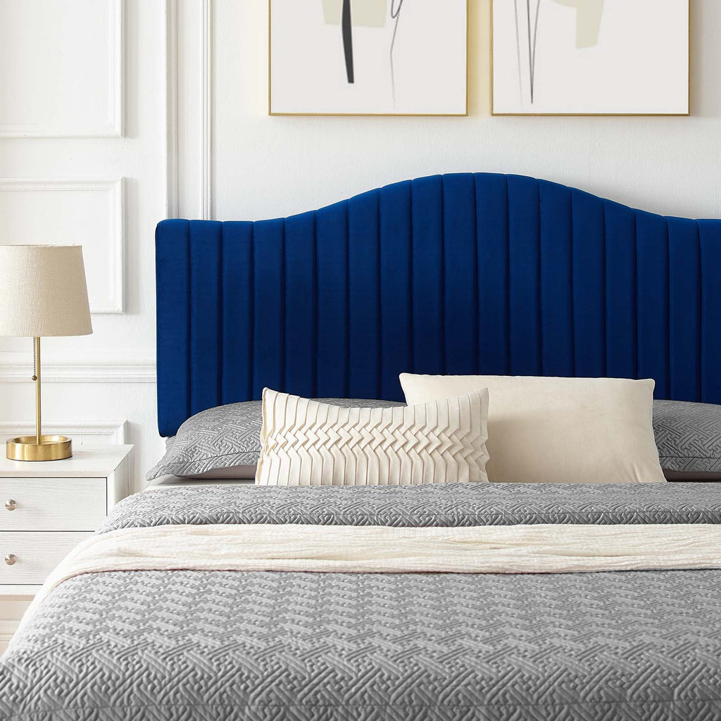 Juniper Channel Tufted Performance Velvet Twin Platform Bed by Modway
