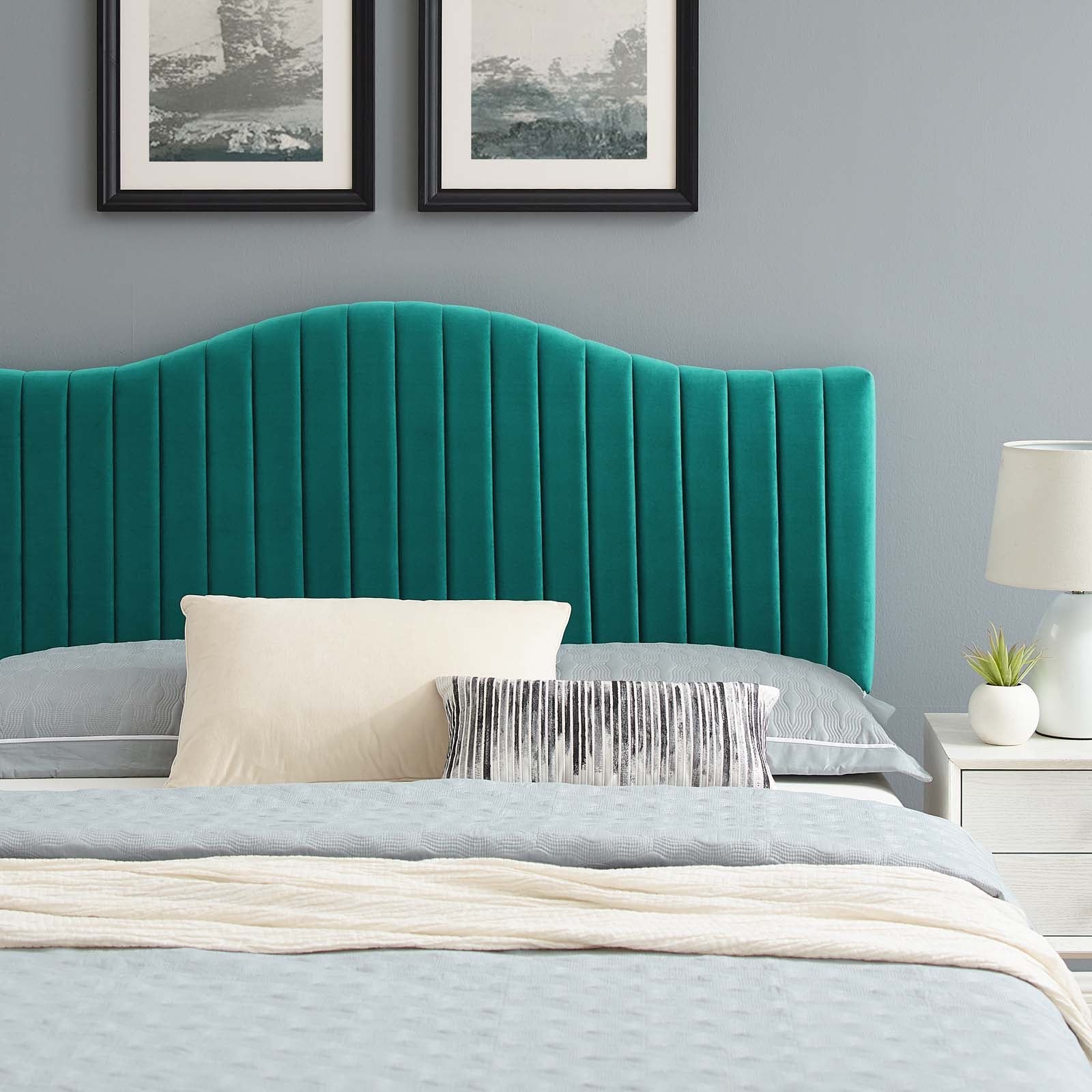 Juniper Channel Tufted Performance Velvet Twin Platform Bed by Modway
