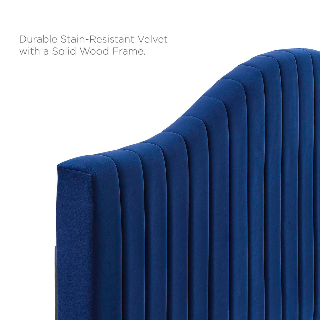 Juniper Channel Tufted Performance Velvet Full Platform Bed by Modway
