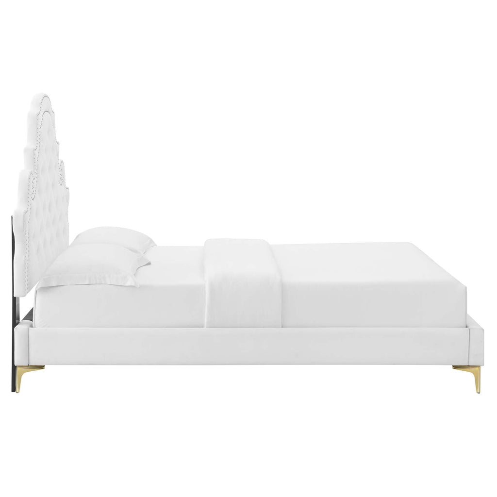 Gwyneth Tufted Performance Velvet Twin Platform Bed by Modway
