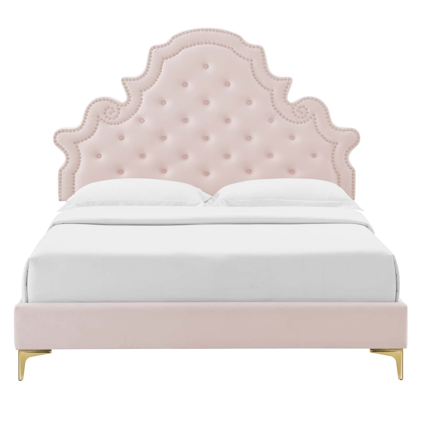 Gwyneth Tufted Performance Velvet Full Platform Bed by Modway