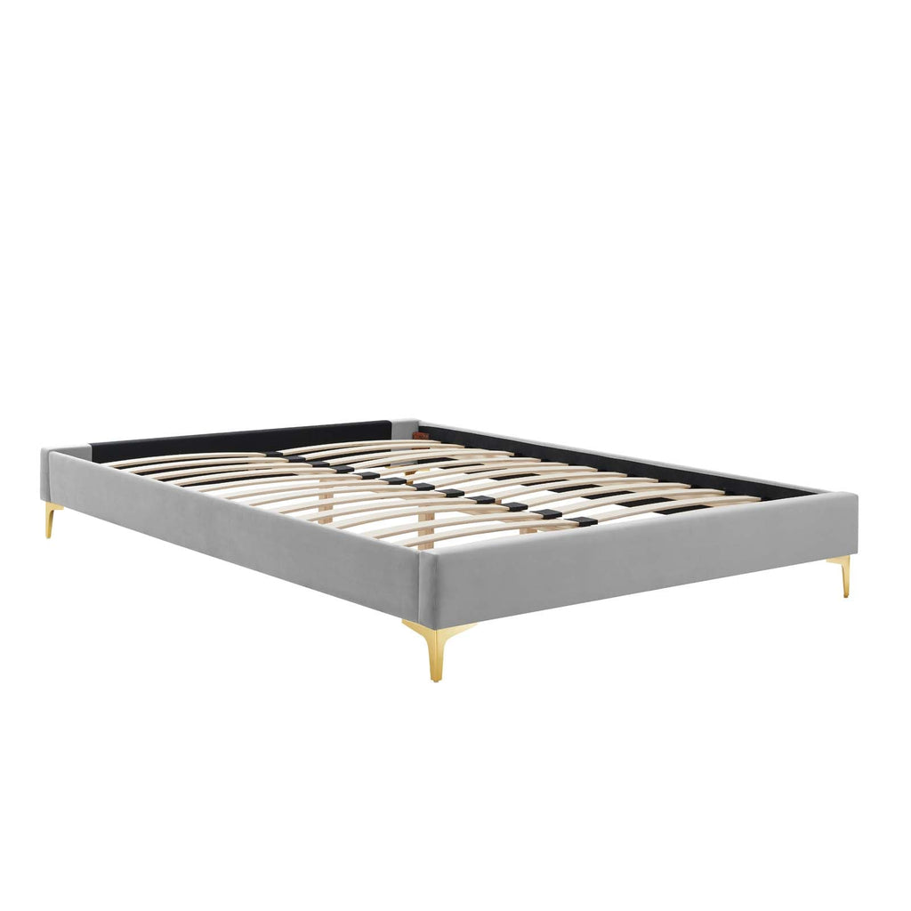 Amber Tufted Performance Velvet Twin Platform Bed by Modway
