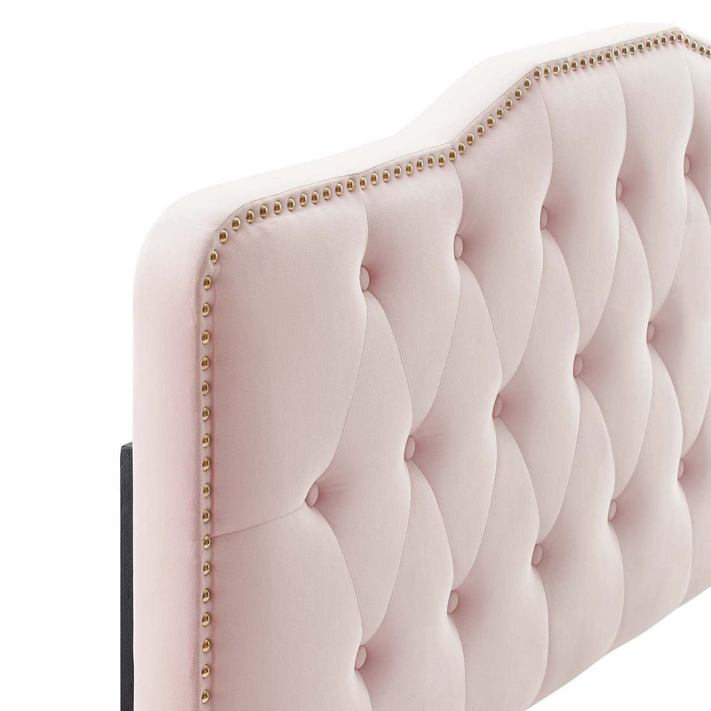 Amber Tufted Performance Velvet Twin Platform Bed by Modway