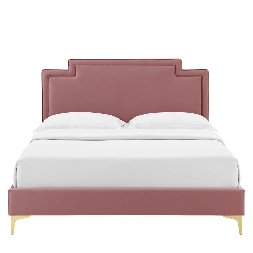 Liva Performance Velvet Twin Bed by Modway